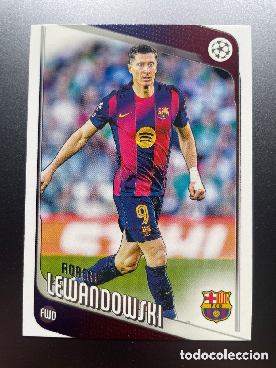 Cromos de F&uacute;tbol: Lewandowski 54 Topps UCL Flagship 2024-25 FC Barcelona