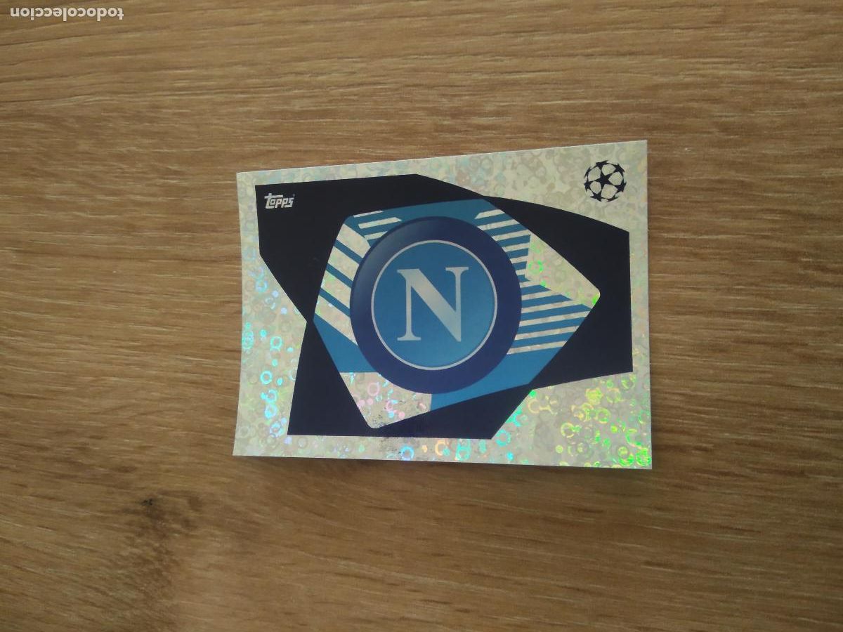 Fu&szlig;ball-Sticker: 503 ESCUDO NAPOLES NAPOLI CROMO FUTBOL UEFA CHAMPIONS LEAGUE 23-24 TOPPS 2023-2024
