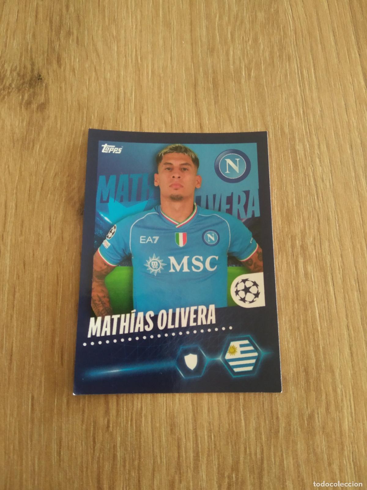Fu&szlig;ball-Sticker: 509 MATHIAS OLIVERA NAPOLES NAPOLI CROMO FUTBOL UEFA CHAMPIONS LEAGUE 23-24 TOPPS 2023-2024