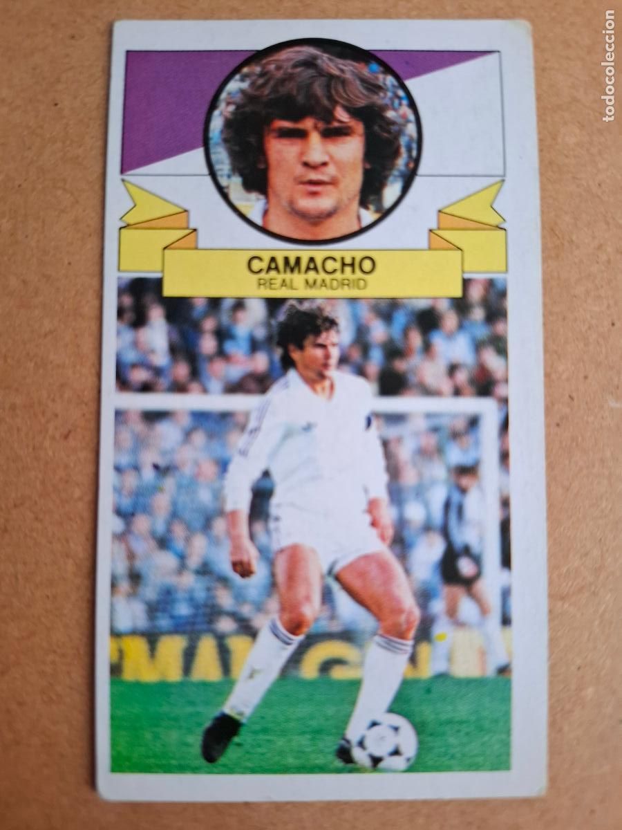 Cromos de F&uacute;tbol: ESTE 85 86 1985 1986 - CAMACHO ( SIN PUBLICIDAD ) - REAL MADRID ( NUNCA PEGADO )