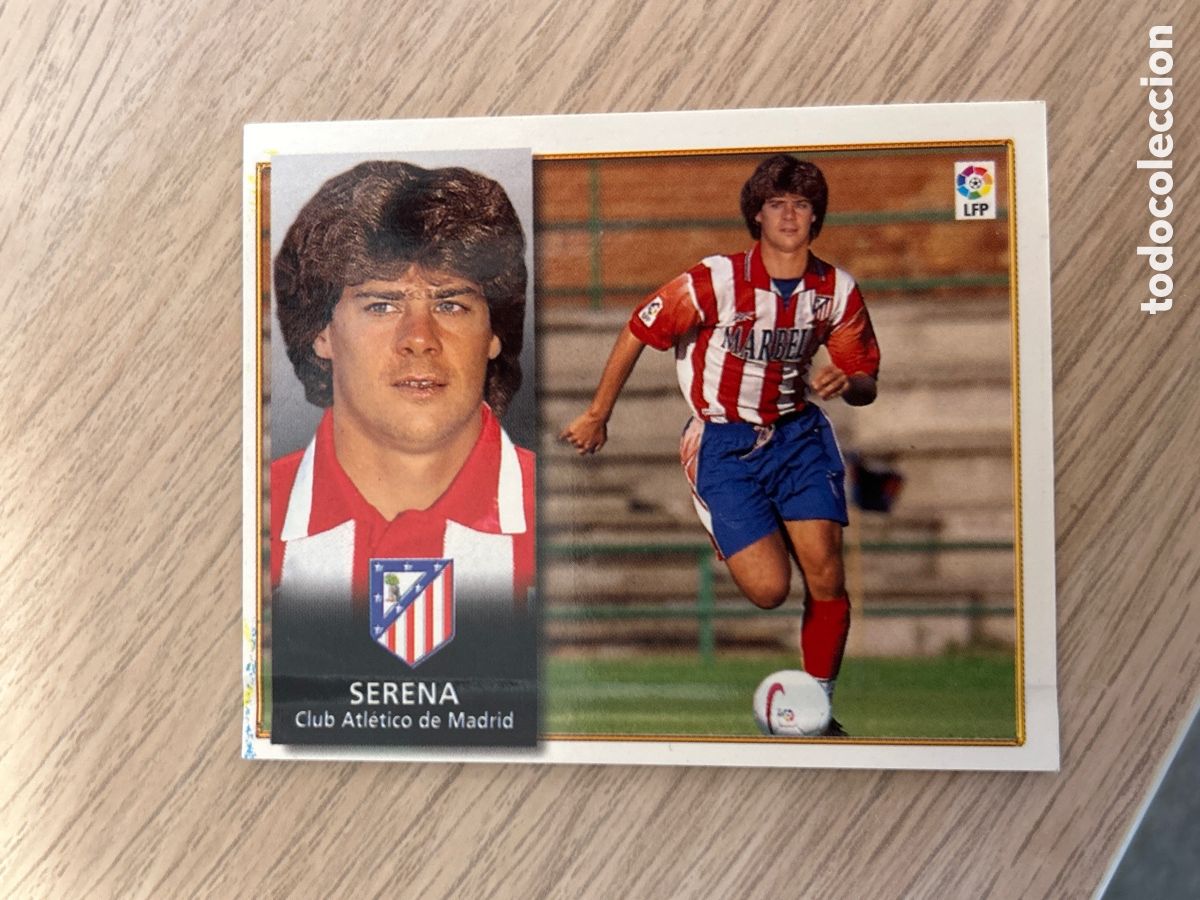 Cromos de F&uacute;tbol: SERENA ATLETICO MADRID VERSI&Oacute;N DE FRENTE DIFICIL COLOCA LIGA ESTE 1998 1999 98 99 VENTANILLA