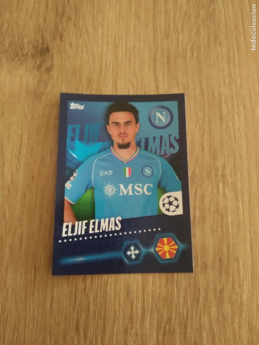Cromos de F&uacute;tbol: 511 ELJIF ELMAS NAPOLES NAPOLI CROMO FUTBOL UEFA CHAMPIONS LEAGUE 23-24 TOPPS 2023-2024