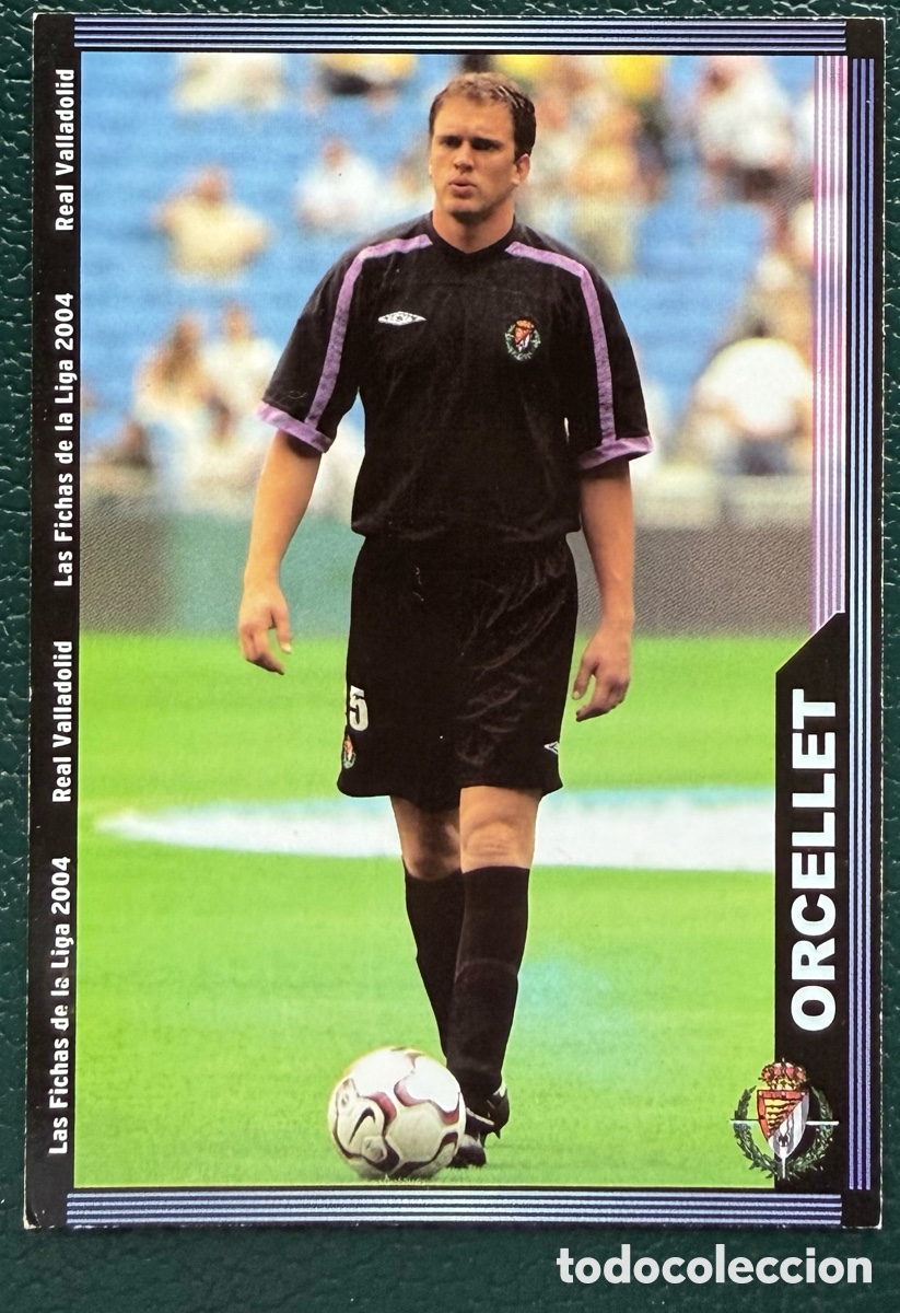 Cromos de F&uacute;tbol: 356 ORCELLET REAL VALLADOLID FICHAS ALBUM MUNDICROMO 2003 2004 03 04