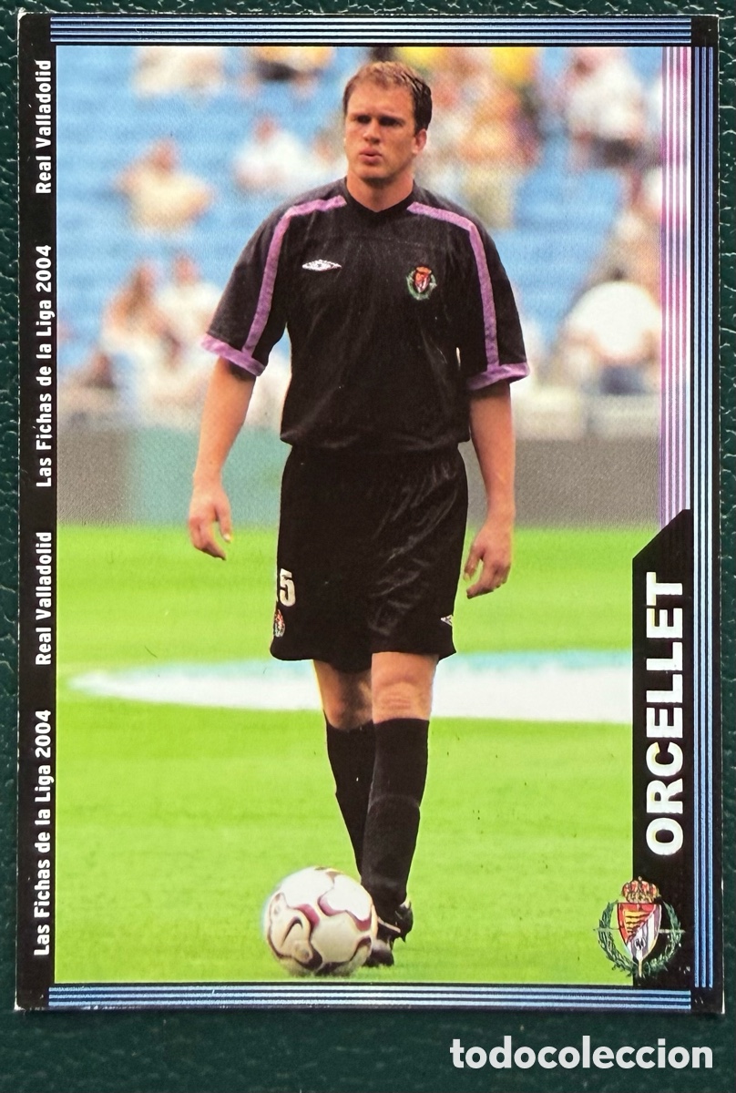 Cromos de F&uacute;tbol: 356 ORCELLET REAL VALLADOLID FICHAS ALBUM MUNDICROMO 2003 2004 03 04