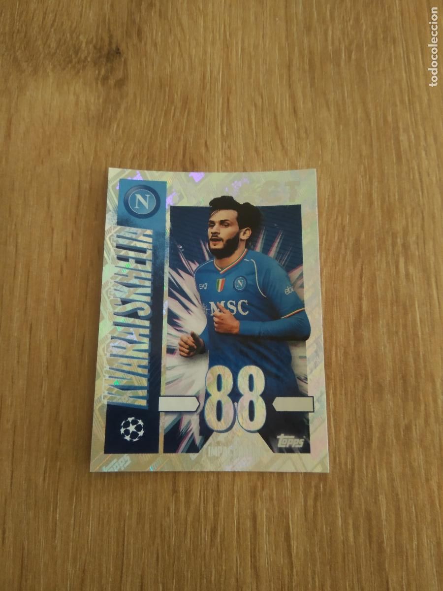 Football Stickers: 521 KVARATSKHELIA NAPOLES NAPOLI CROMO FUTBOL UEFA CHAMPIONS LEAGUE 23-24 TOPPS 2023-2024