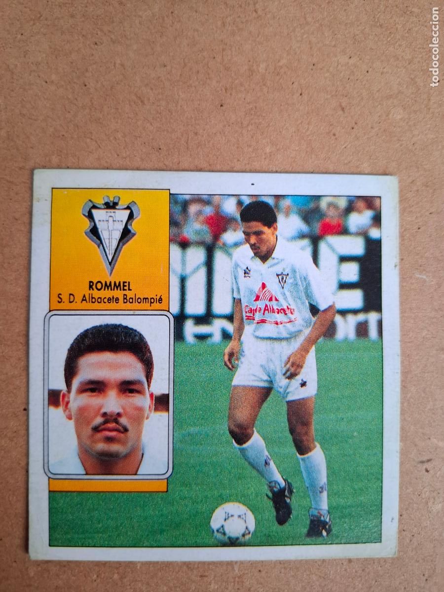 Football Stickers: ESTE 92 93 1992 1993 - FICHAJE 33 ROMMEL FERN&Aacute;NDEZ - ALBACETE BALOMPI&Eacute; ( NUNCA PEGADO )