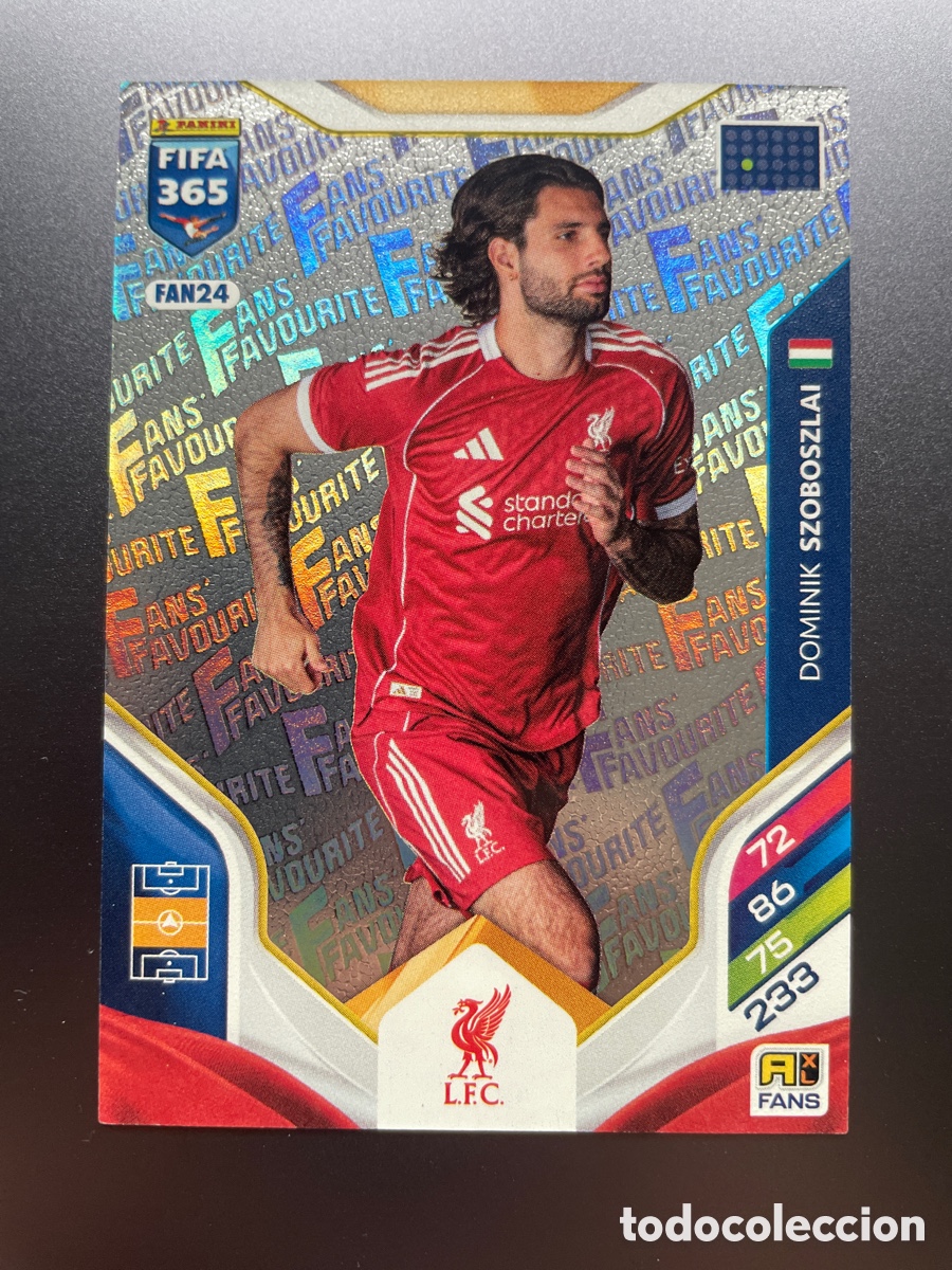 Cromos de F&uacute;tbol: Szoboszlai FAN24 Fans Favourite Panini Adrenalyn FIFA 365 2026 Liverpool