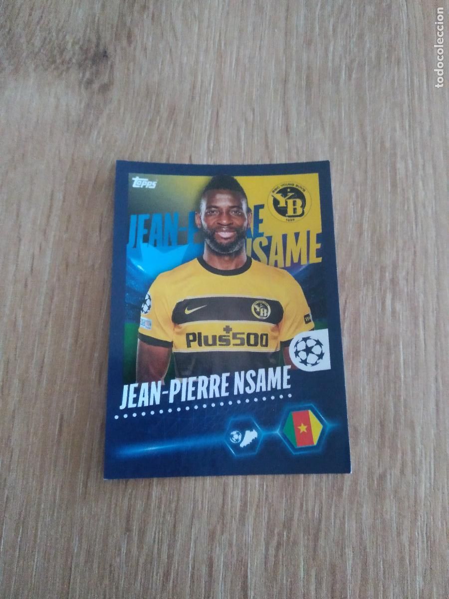 Cromos de F&uacute;tbol: 536 JEAN-PIERRE NSAME BSC YOUNG BOYS CROMO FUTBOL UEFA CHAMPIONS LEAGUE 23-24 TOPPS 2023-2024