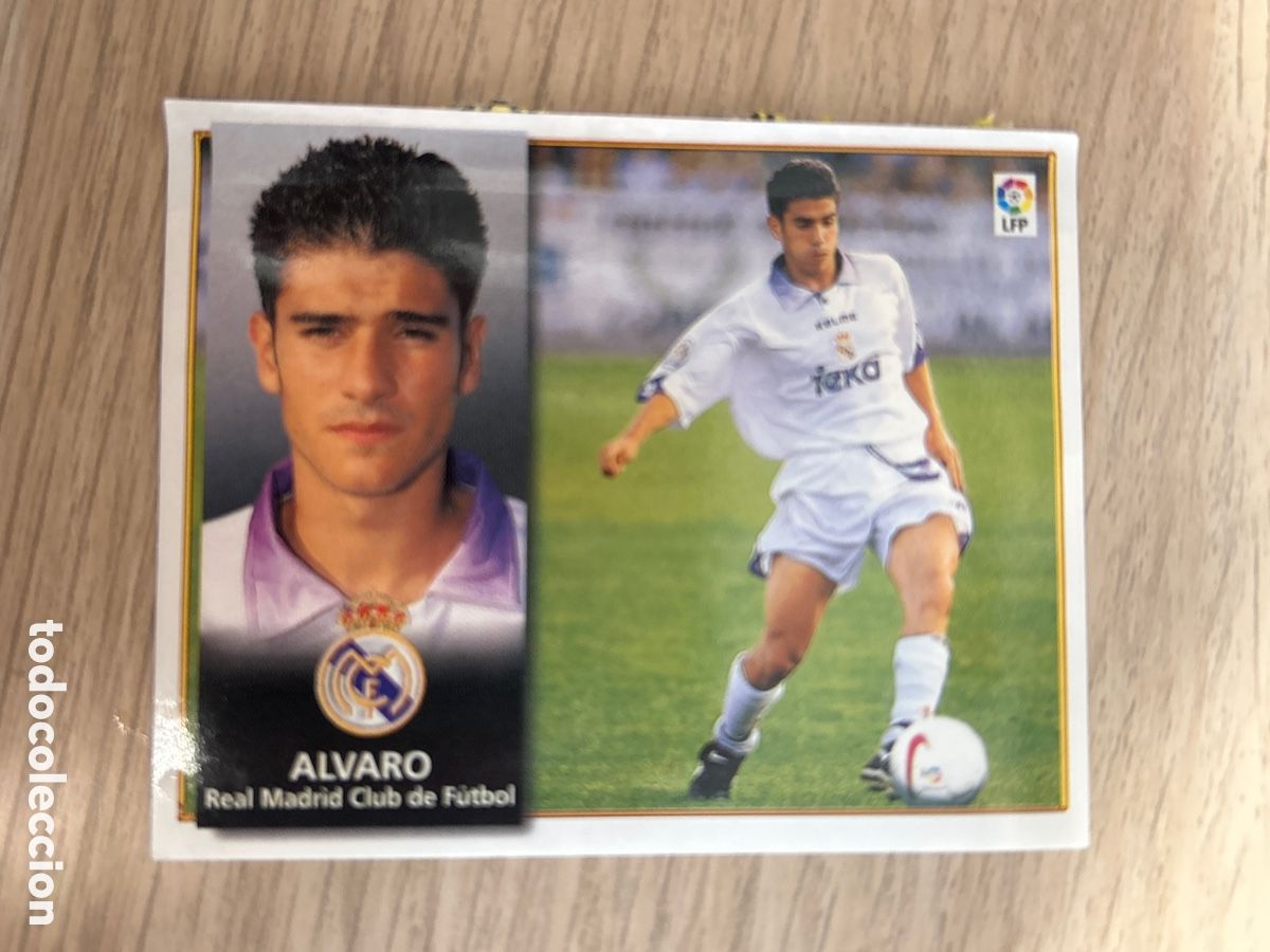 Cromos de F&uacute;tbol: ALVARO REAL MADRID COLOCA LIGA ESTE 1998 1999 98 99 VENTANILLA