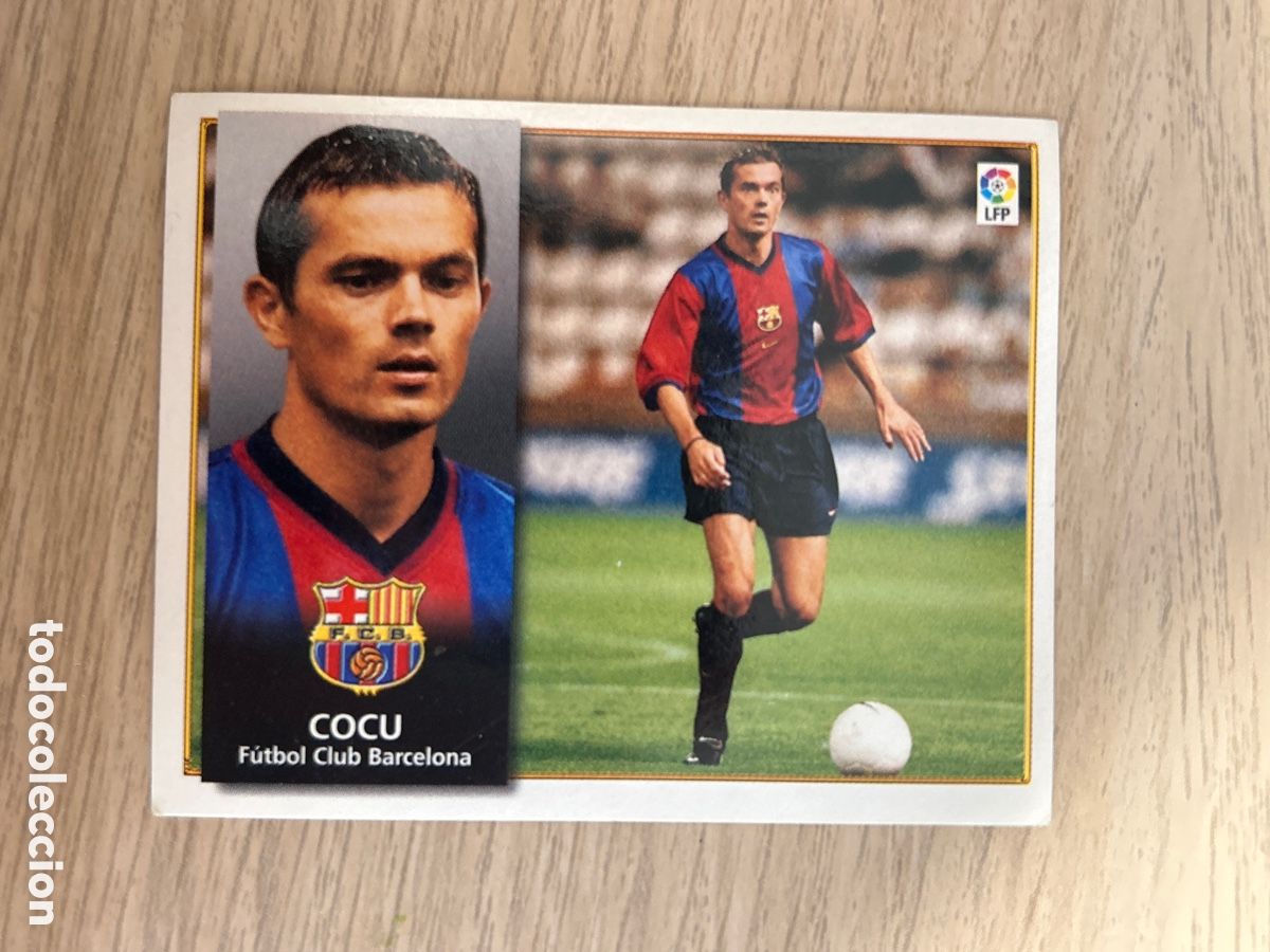 Cromos de F&uacute;tbol: COCU BARCELONA LIGA ESTE 98 99 1998 1999 NUNCA PEGADO SIN PEGAR VERSION MUY DIFICIL