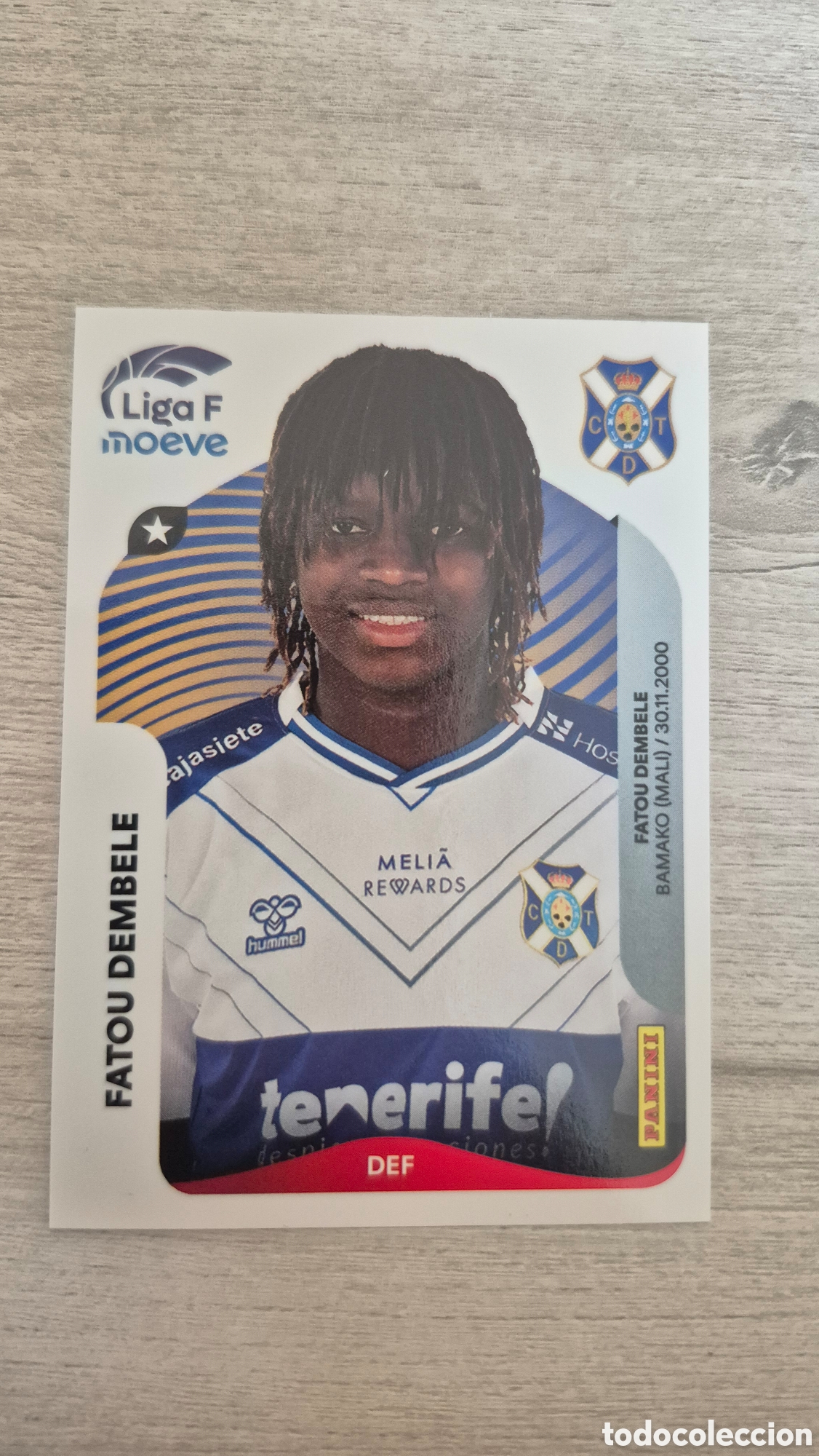 Football Stickers: N&deg;108 Costa Adeje Tenerife Fatou Dembele Liga Femenina 25/26