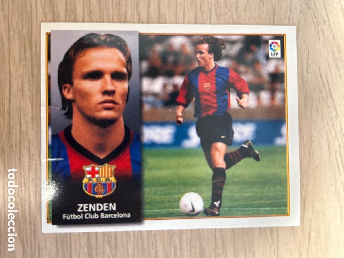 Cromos de F&uacute;tbol: ZENDEN BARCELONA VERSION LIGA ESTE 1998/99 98 99 NUNCA PEGADO SIN PEGAR LEER