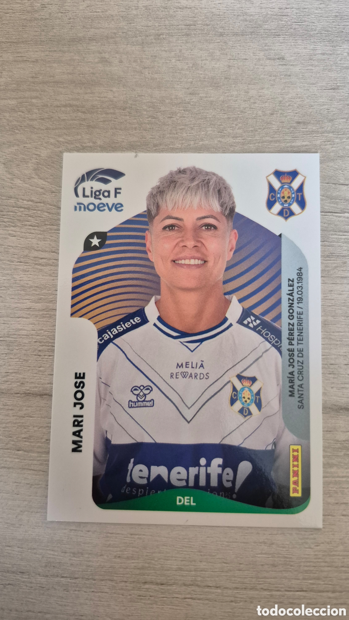 Cromos de F&uacute;tbol: N&deg;119A Costa Adeje Tenerife Mari Jose Liga Femenina 25/26