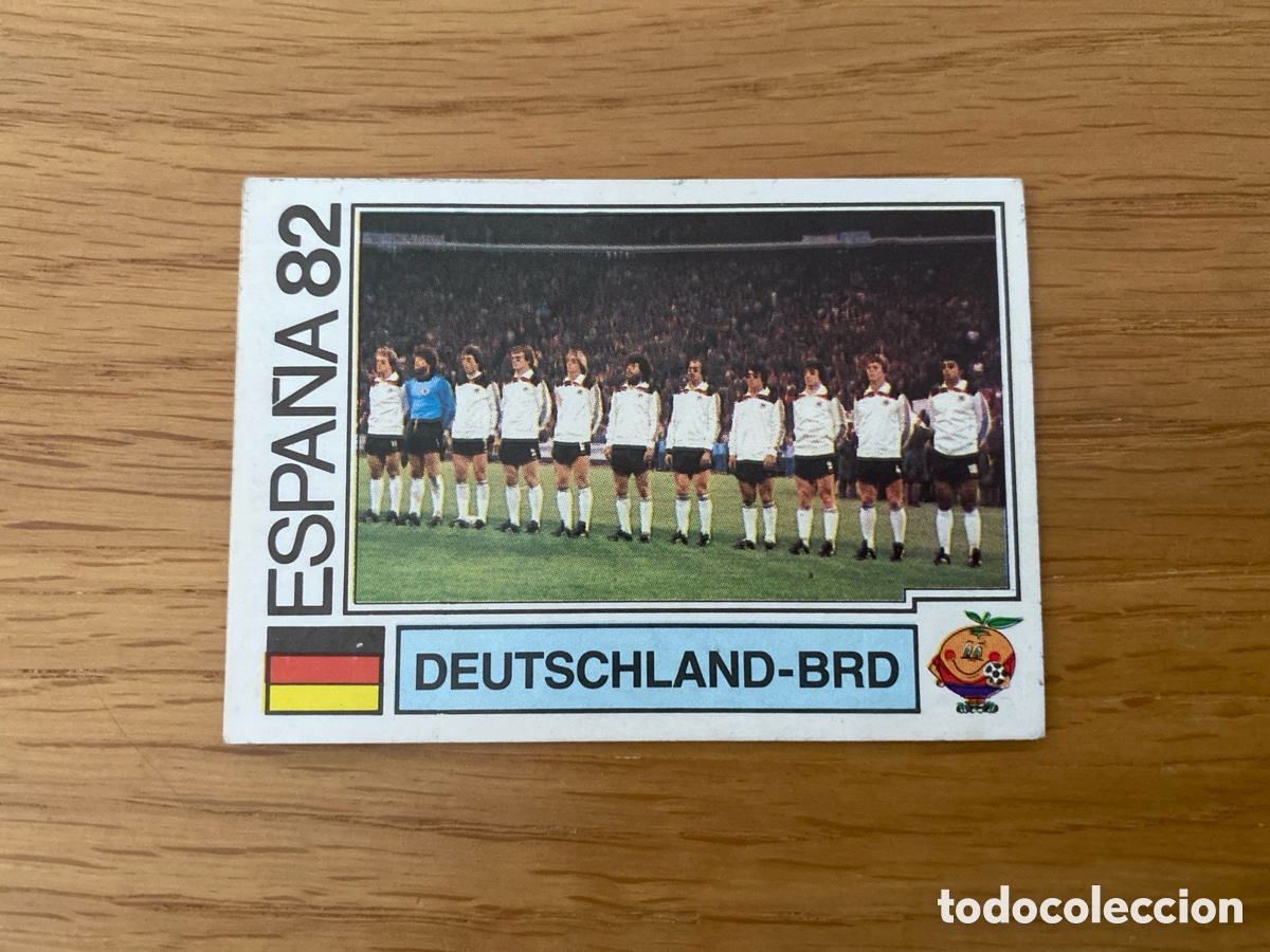 Cromos de F&uacute;tbol: Cromo panini mundial Espa&ntilde;a 82 n&uacute;mero 111 Deutschland Team - Sticker album world cup Spain 1982