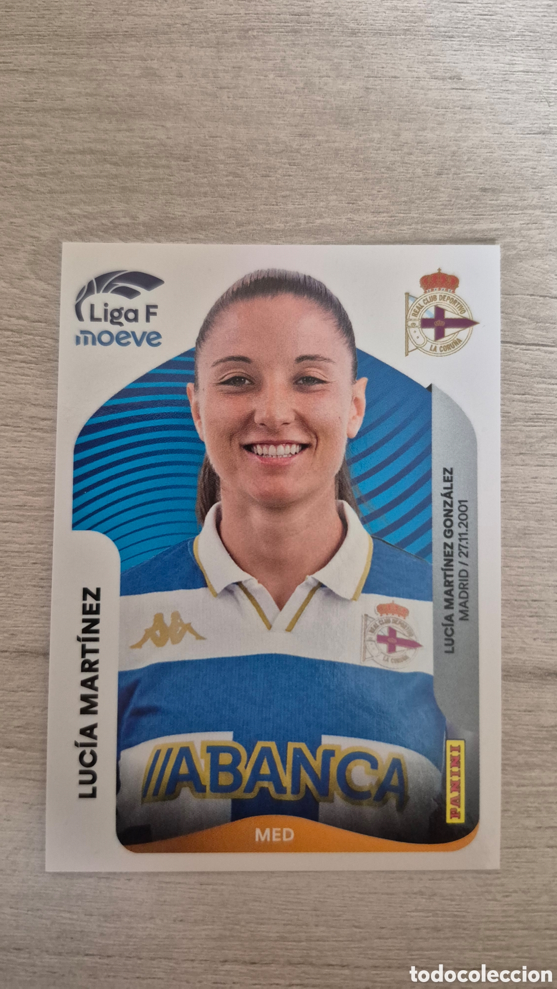 Figurine di Calcio: N&deg;132 Deportivo Abanca Luc&iacute;a Mart&iacute;nez Liga Femenina 25/26
