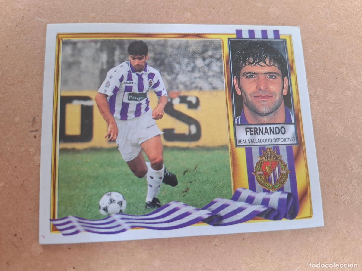 Cromos de Futebol: ESTE 95 96 1995 1996 - FERNANDO ( PUBLICIDAD PARQUESOL ) - REAL VALLADOLID ( NUNCA PEGADO )