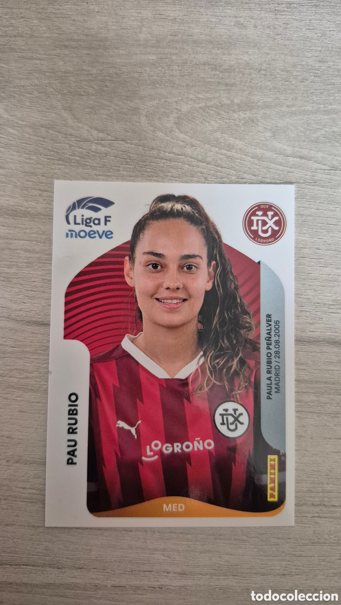Figurine di Calcio: N&deg;155A Dux Logro&ntilde;o Pau Rubio Liga Femenina 25/26