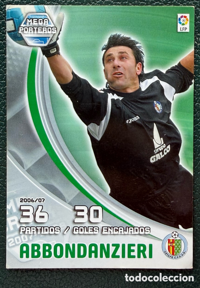 Cartes &agrave; collectionner de Football: 391 ABBONDANZIERI GETAFE CF MEGA PORTEROS FICHAS ALBUM MEGACRACKS 2007 2008 07 08