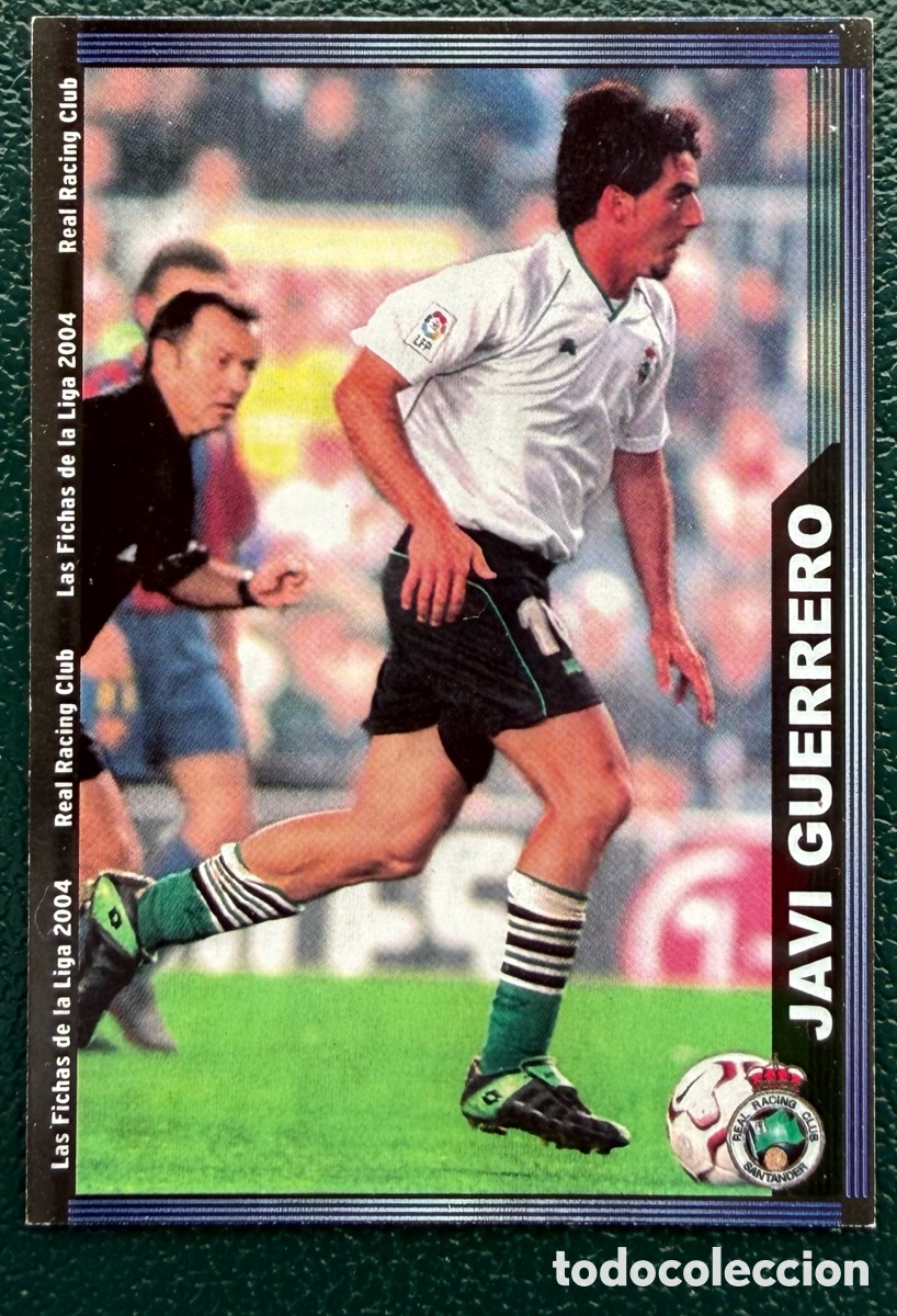 Cromos de f&uacute;tbol: 427 JAVI GUERRERO RACING DE SANTANDER FICHAS ALBUM MUNDICROMO 2003 2004 03 04