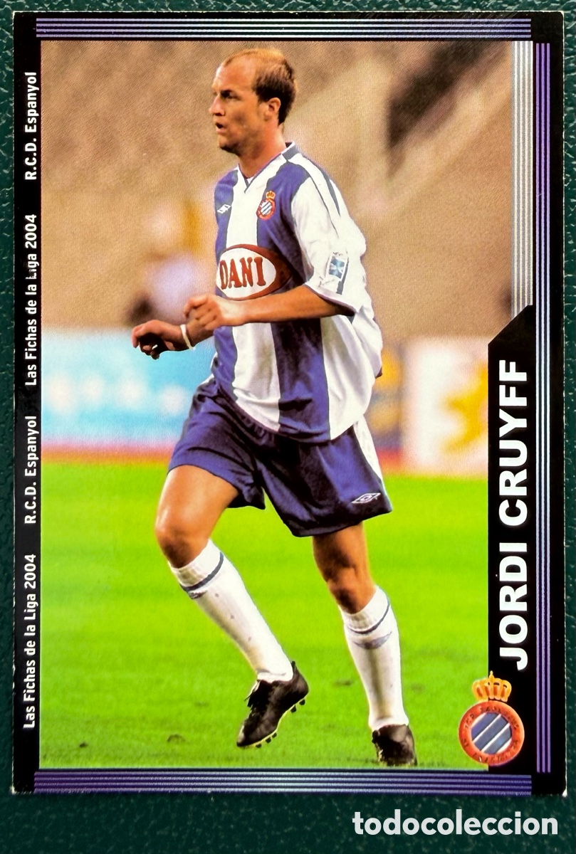 Football Stickers: 453 JORDI CRUFF RCD ESPANYOL FICHAS ALBUM MUNDICROMO 2003 2004 03 04