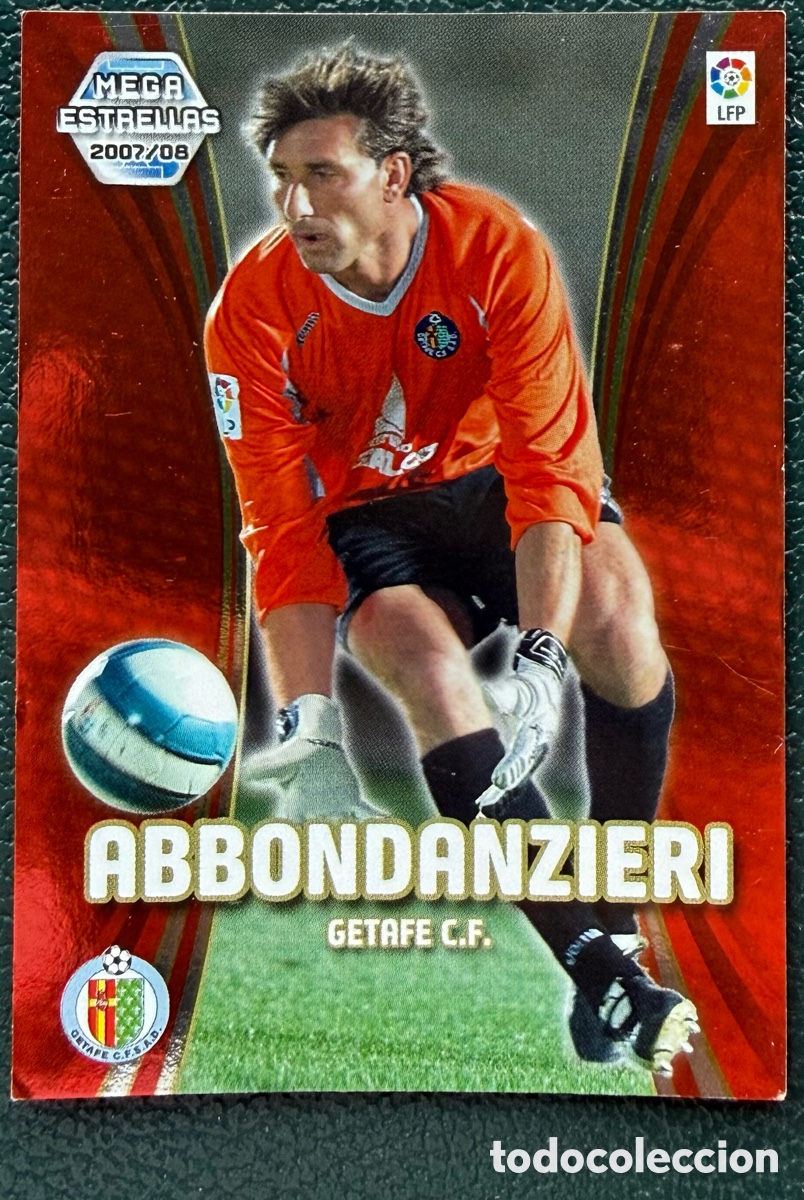Fu&szlig;ball-Sticker: 362 ABBONDANZIERI GETAFE CF MEGA ESTRELLAS FICHAS ALBUM MEGACRACKS 2007 2008 07 08