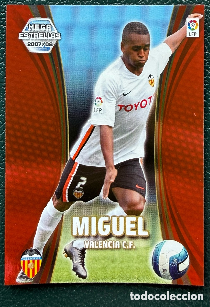 Fu&szlig;ball-Sticker: 364 MIGUEL VALENCIA CF MEGA ESTRELLAS FICHAS ALBUM MEGACRACKS 2007 2008 07 08