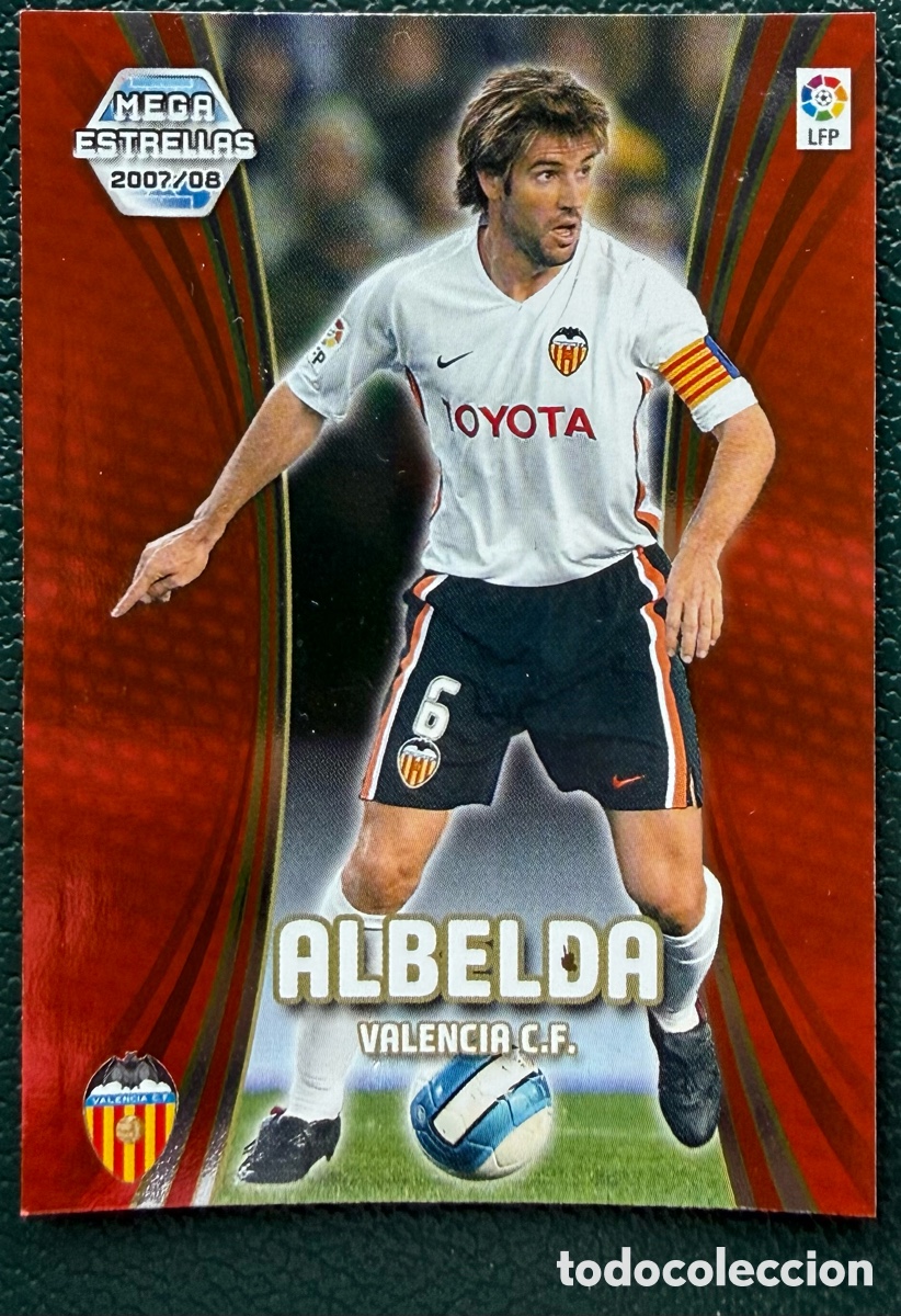 Cromos de F&uacute;tbol: 370 ALBELDA VALENCIA CF MEGA ESTRELLAS FICHAS ALBUM MEGACRACKS 2007 2008 07 08