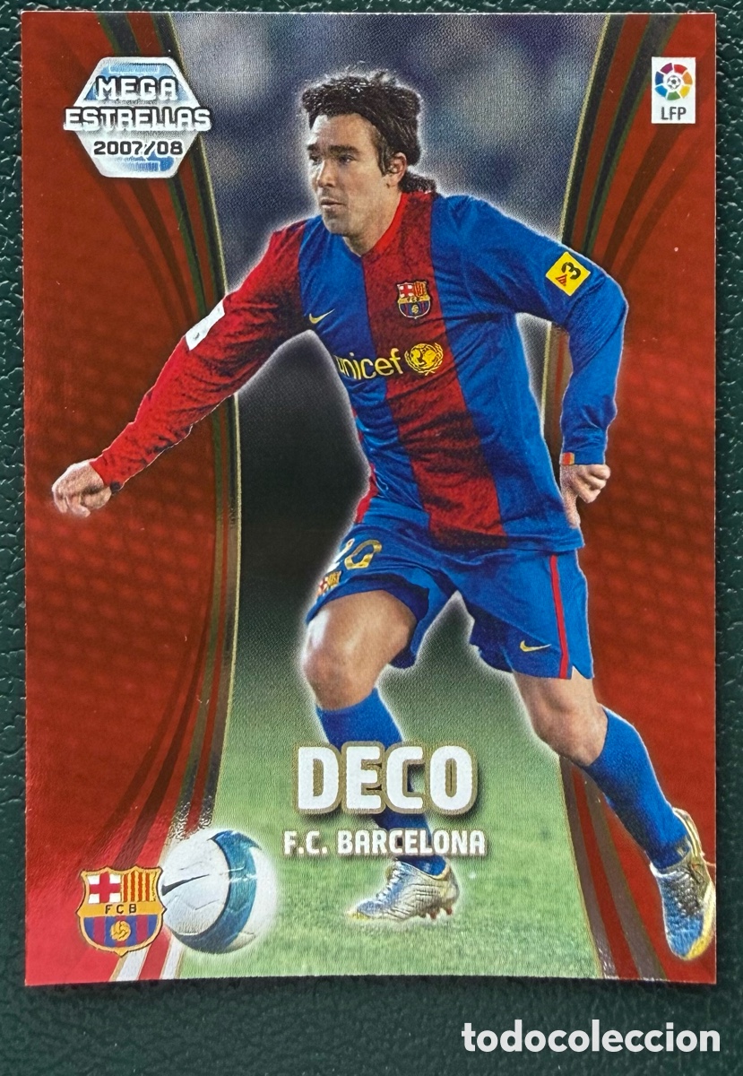 Fu&szlig;ball-Sticker: 371 DECO FC BARCELONA MEGA ESTRELLAS FICHAS ALBUM MEGACRACKS 2007 2008 07 08