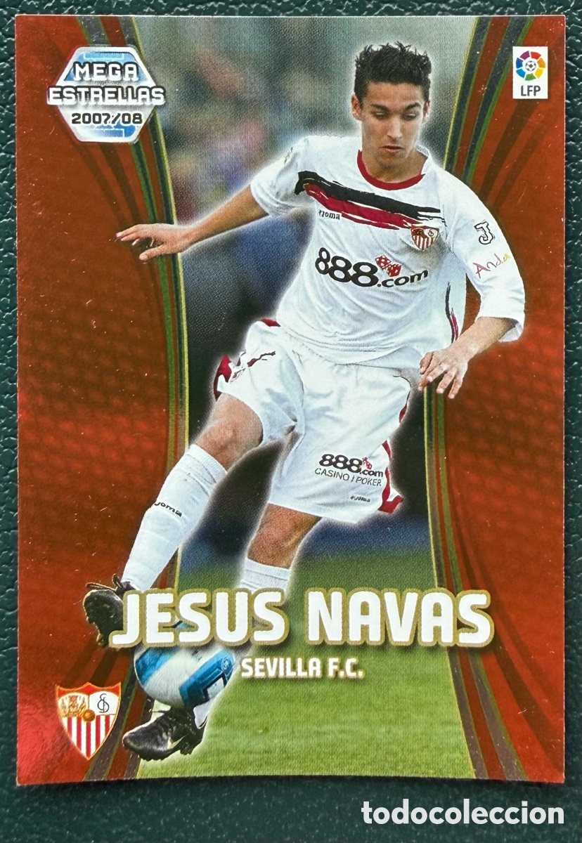 Fu&szlig;ball-Sticker: 372 JESUS NAVAS SEVILLA FC MEGA ESTRELLAS FICHAS ALBUM MEGACRACKS 2007 2008 07 08
