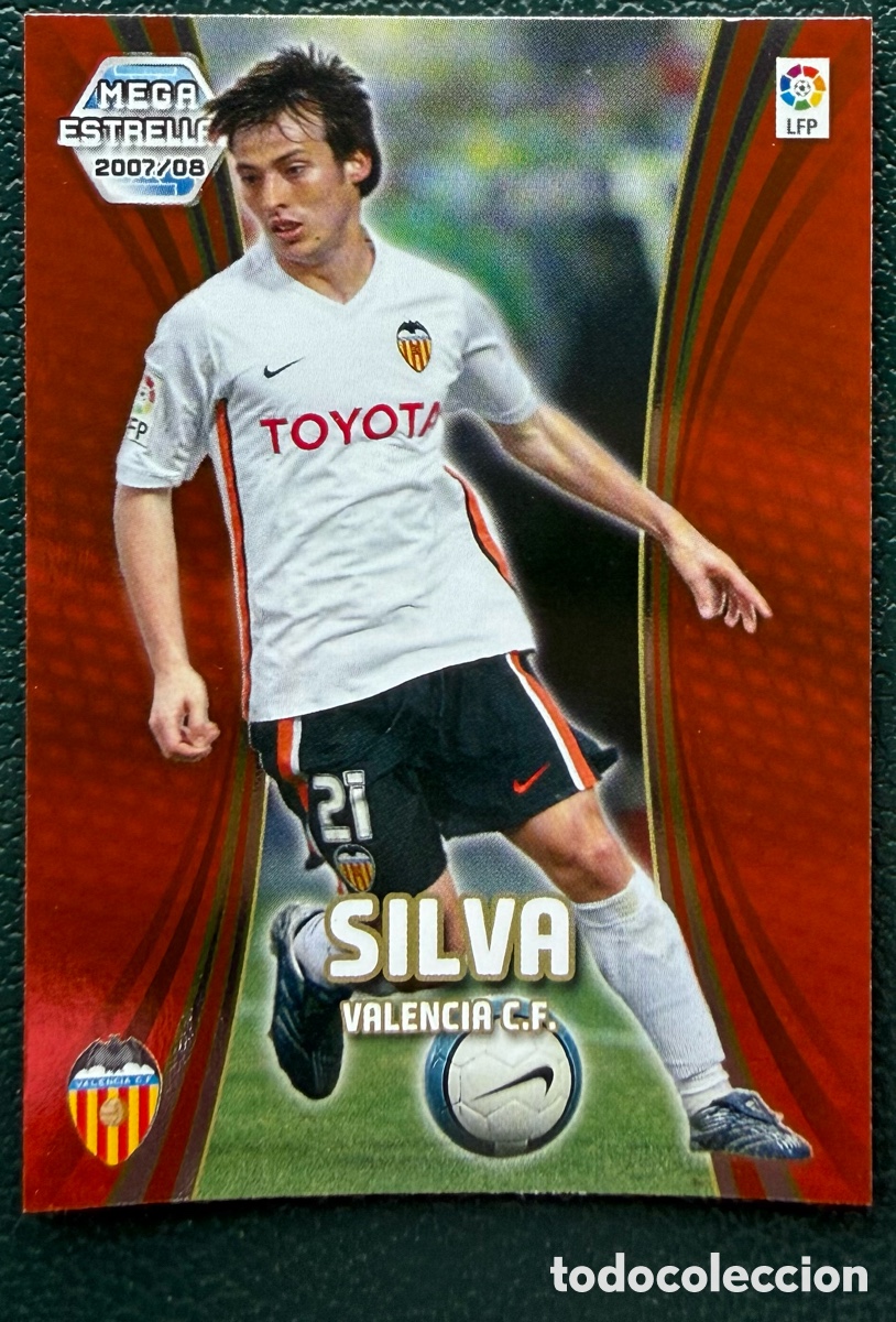 Fu&szlig;ball-Sticker: 377 SILVA VALENCIA CF MEGA ESTRELLAS FICHAS ALBUM MEGACRACKS 2007 2008 07 08