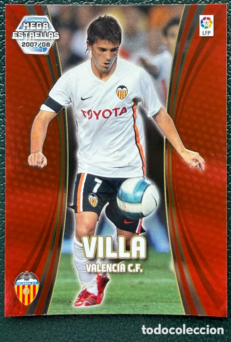 Fu&szlig;ball-Sticker: 379 VILLA VALENCIA CF MEGA ESTRELLAS FICHAS ALBUM MEGACRACKS 2007 2008 07 08