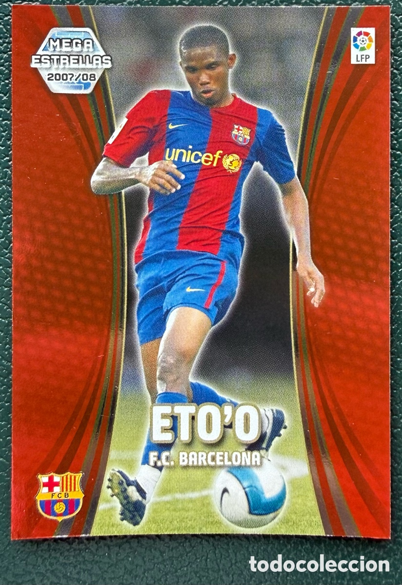 Fu&szlig;ball-Sticker: 384 ETOO FC BARCELONA MEGA ESTRELLAS FICHAS ALBUM MEGACRACKS 2007 2008 07 08