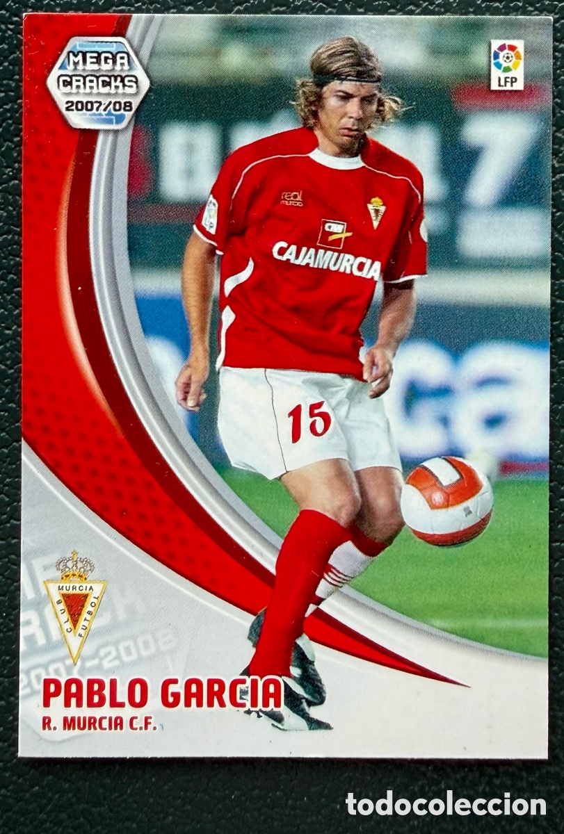 Figurine di Calcio: 208 PABLO GARCIA REAL MURCIA FICHAS ALBUM MEGACRACKS 2007 2008 07 08