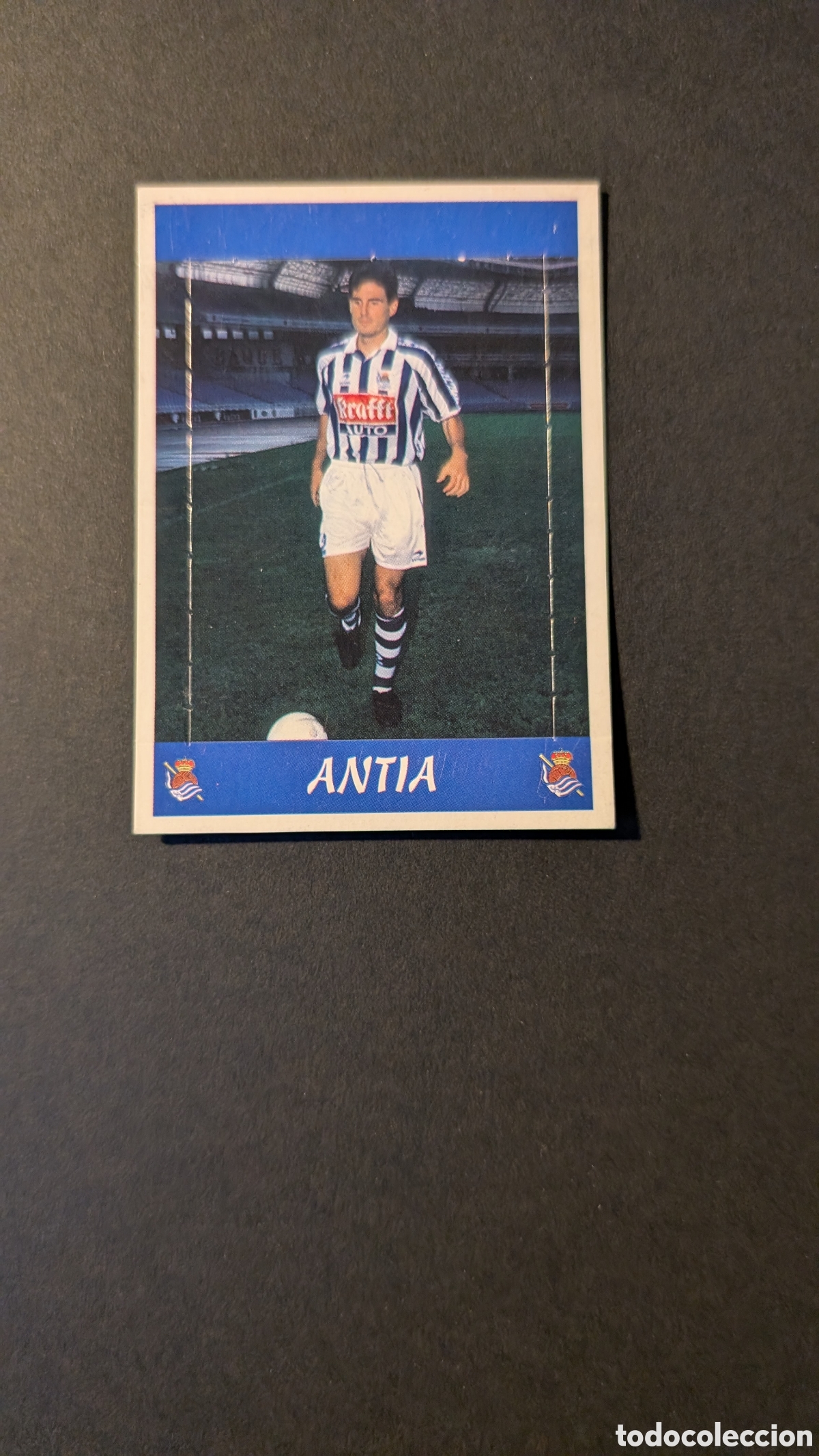 Cromos de F&uacute;tbol: ANTIA REAL SOCIEDAD ULTIMAS INCORPORACIONES PANINI LIGA 1997/98 97 98 NUNCA PEGADO SIN PEGAR