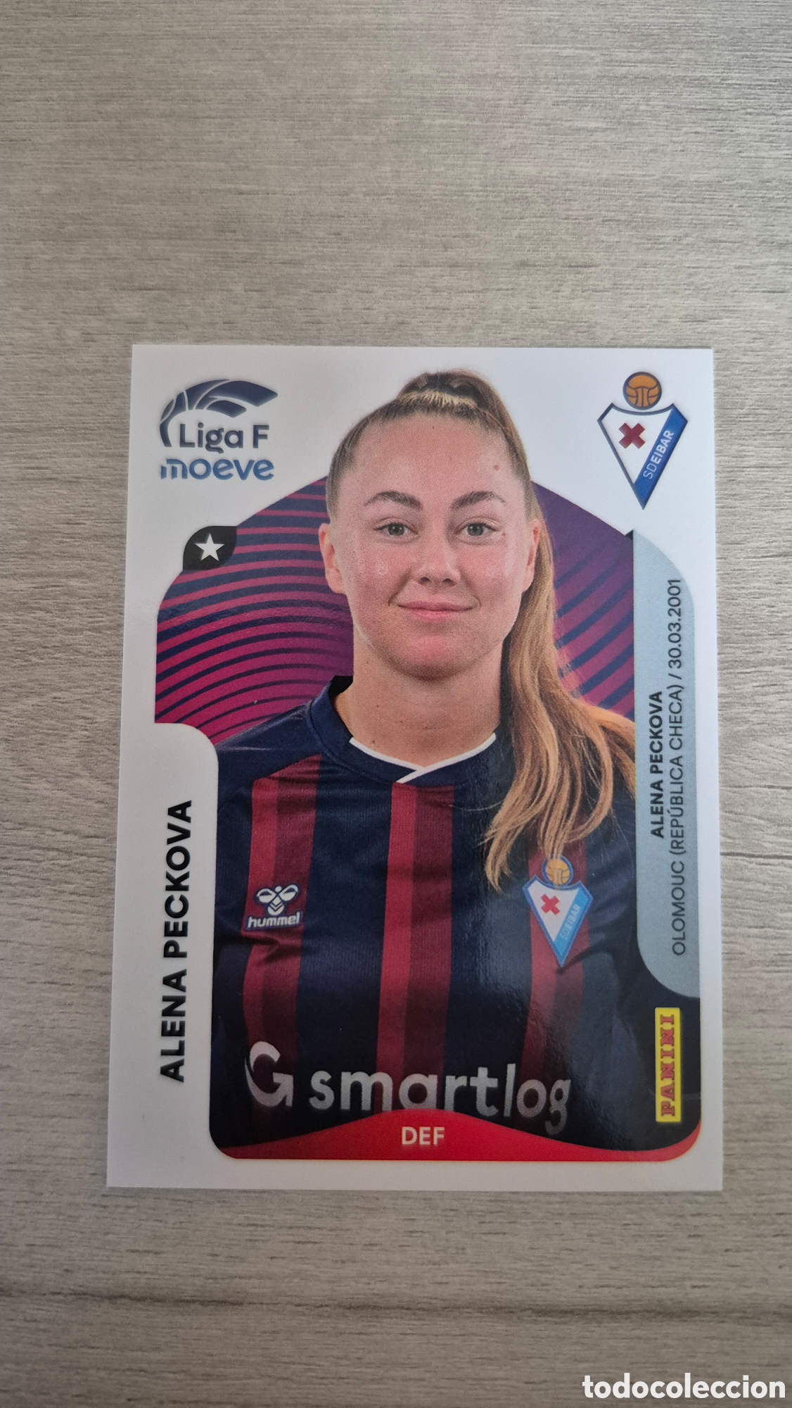 Cromos de F&uacute;tbol: N&deg;166A SD Eibar Alena Peckova Liga Femenina 25/26