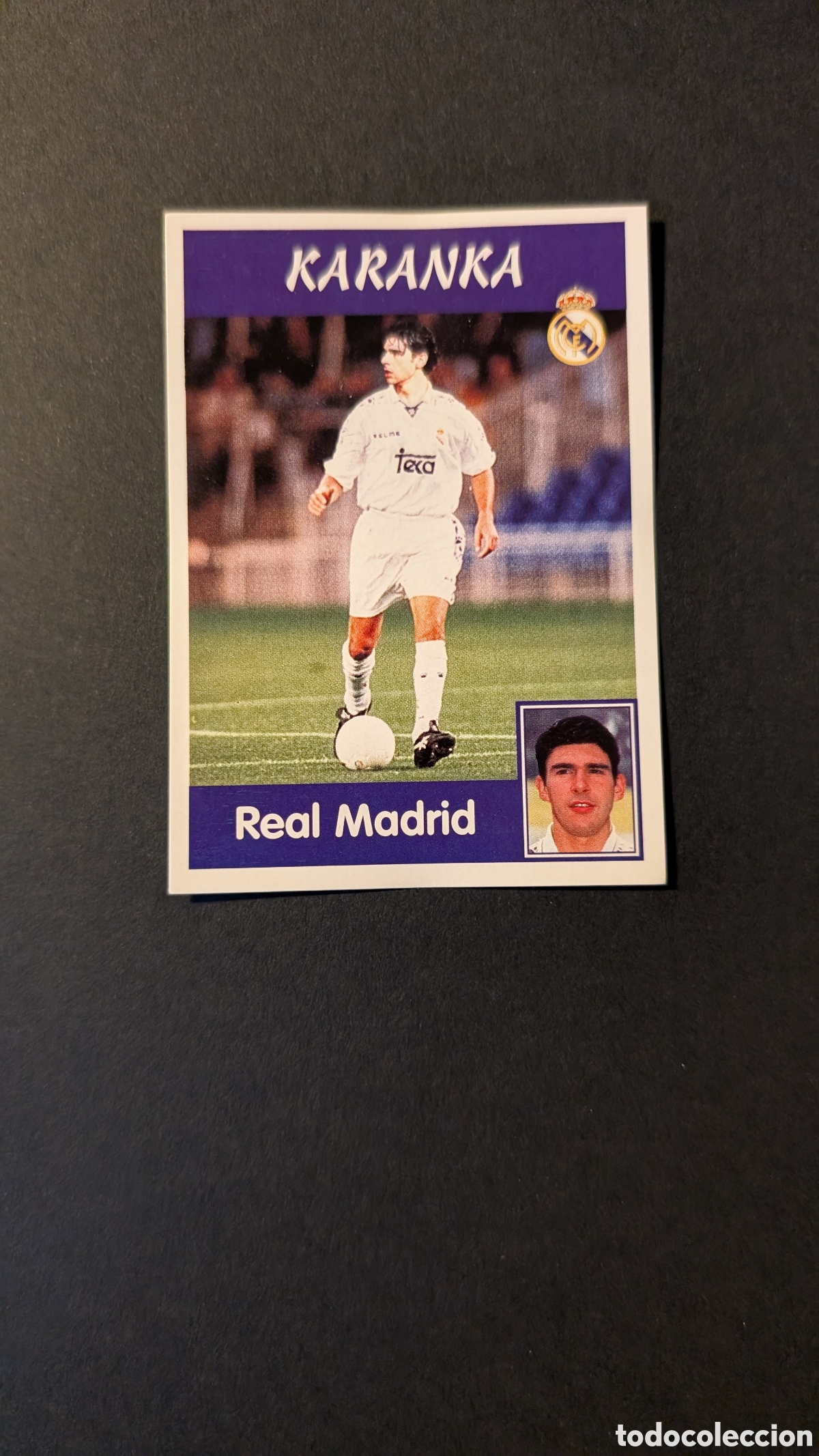 Figurine di Calcio: KARANKA 5A REAL MADRID PANINI LIGA 1997/98 97 98 NUNCA PEGADO SIN PEGAR