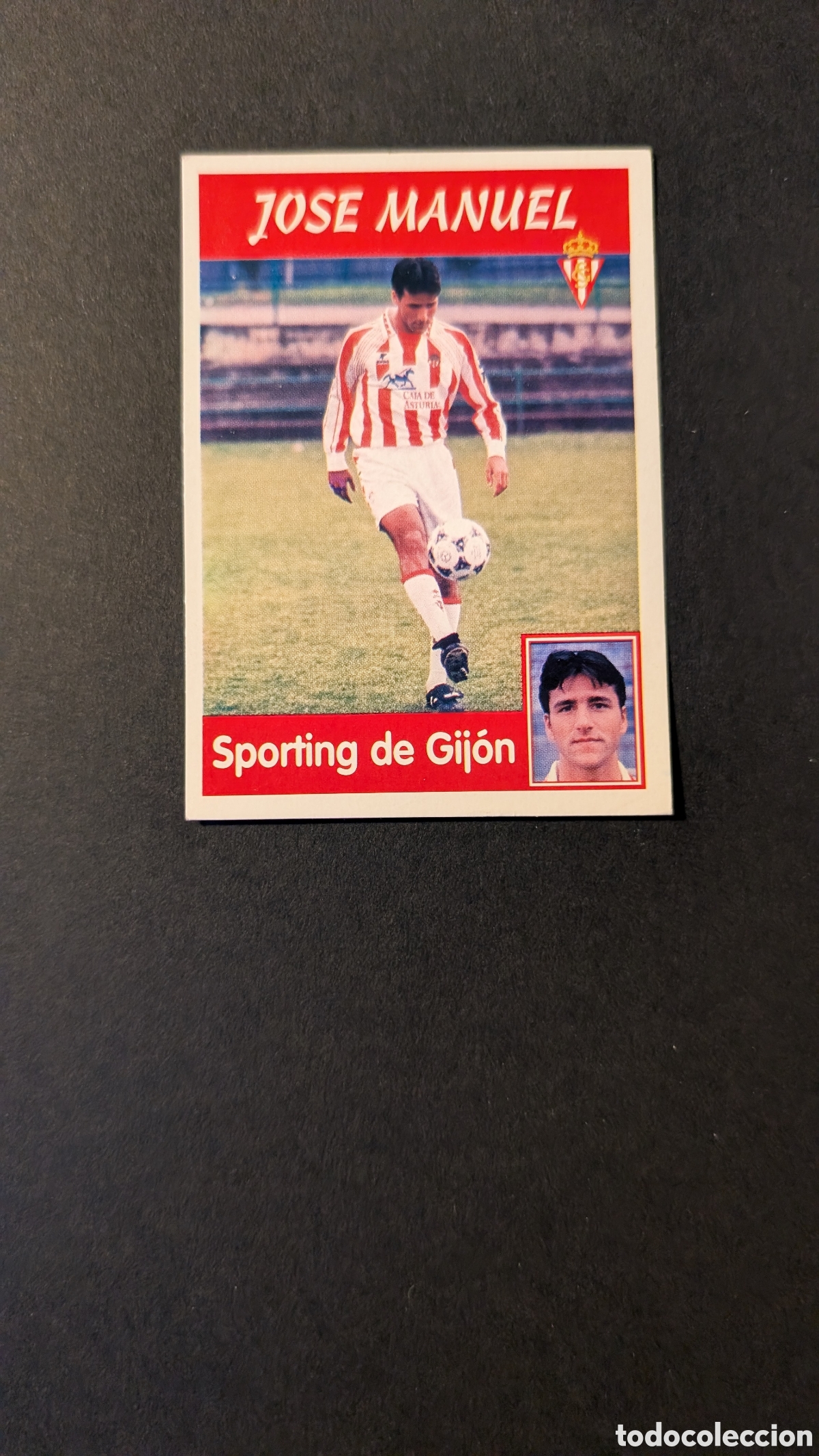 Fu&szlig;ball-Sticker: JOSE MANUEL 231 SPORTING GIJON PANINI LIGA 1997/98 97 98 NUNCA PEGADO SIN PEGAR