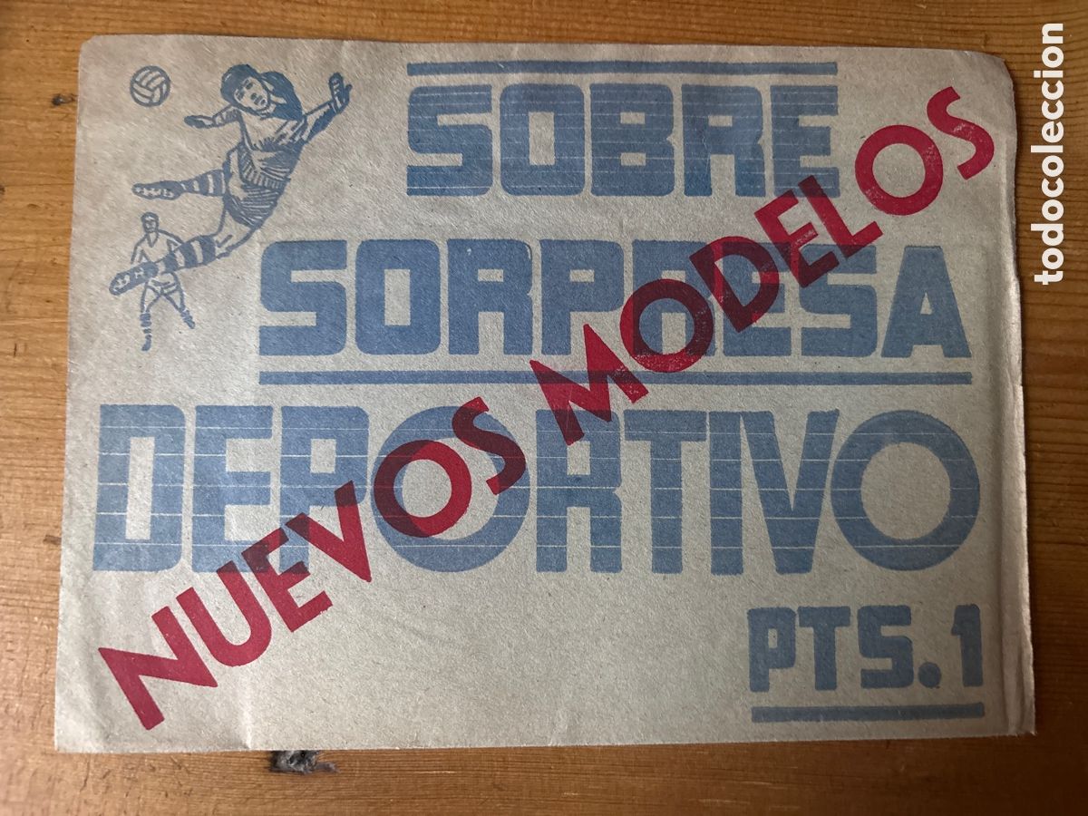 Fu&szlig;ball-Sticker: Sobre sorpresa deportivo f&uacute;tbol nuevos modelos, una peseta
