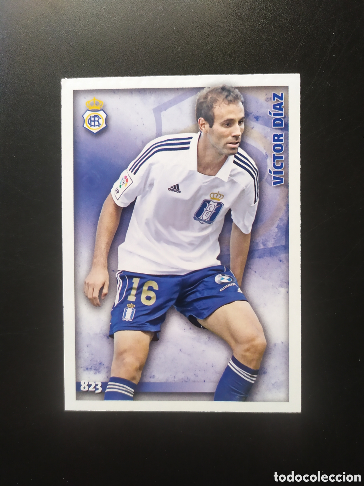 Football Stickers: Mundicromo fichas Liga 2014 2015 14 15 V&iacute;ctor Diaz n&deg; 823 Recreativo Huelva