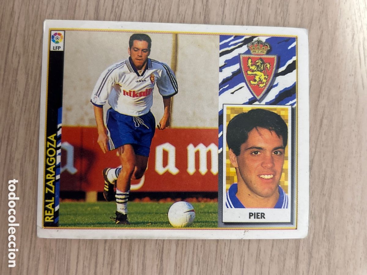 Fu&szlig;ball-Sticker: PIER ZARAGOZA COLOCA LIGA ESTE 1997 1998 97 98 NUNCA PEGADO SIN PEGAR