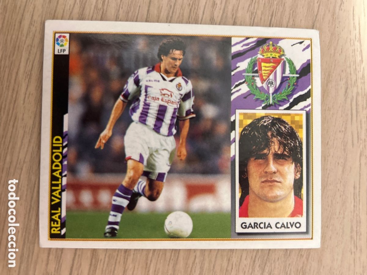 Fu&szlig;ball-Sticker: GARCIA CALVO VALLADOLID COLOCA LIGA ESTE 1997 1998 97 98 NUNCA PEGADO SIN PEGAR