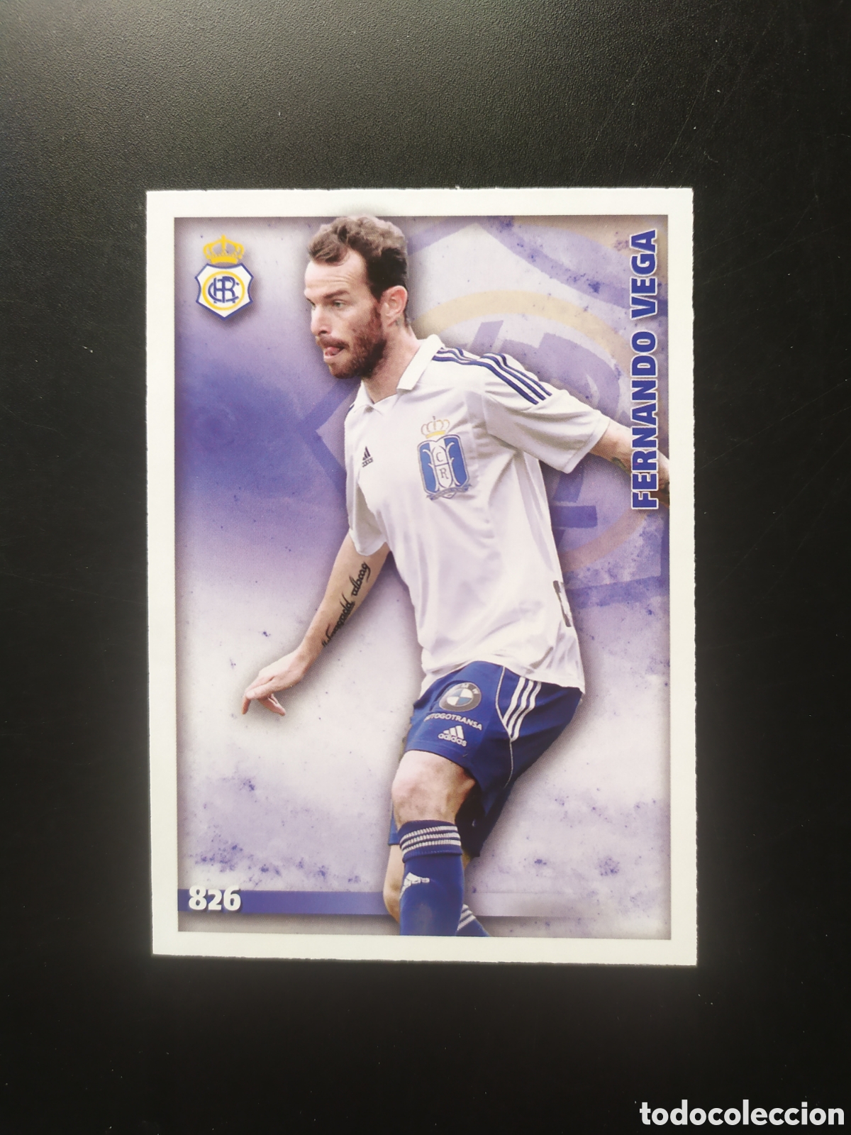 Cromos de F&uacute;tbol: Mundicromo fichas Liga 2014 2015 14 15 Fernando Vega n&deg; 826 Recreativo Huelva
