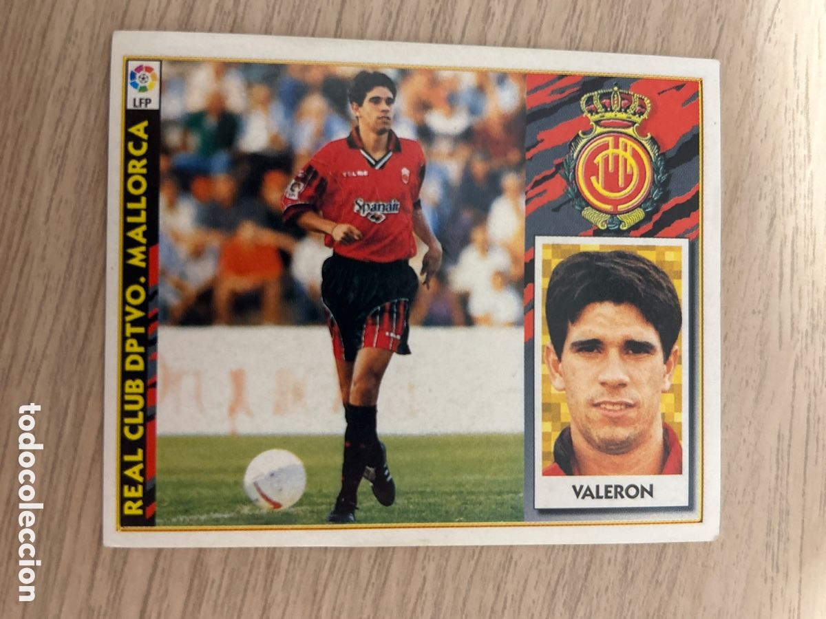 Cromos de F&uacute;tbol: VALERON MALLORCA COLOCA LIGA ESTE 1997 1998 97 98 NUNCA PEGADO SIN PEGAR