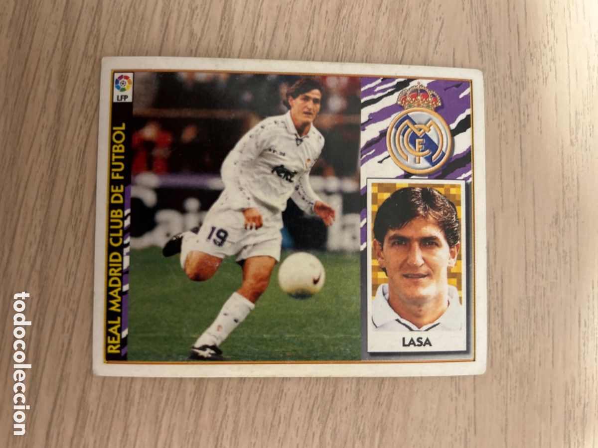 Cromos de F&uacute;tbol: LASA REAL MADRID BAJA LIGA ESTE 1997 1998 97 98 NUNCA PEGADO SIN PEGAR