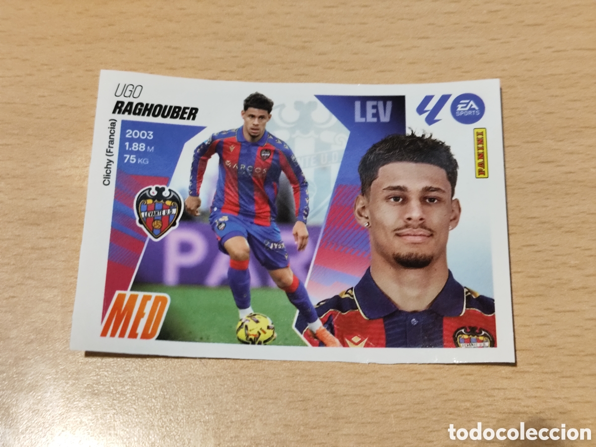 Cromos de F&uacute;tbol: Cromos 22 Raghouber Levante Fichaje Liga Este Ediciones Este 25 26 nuevo sin pegar