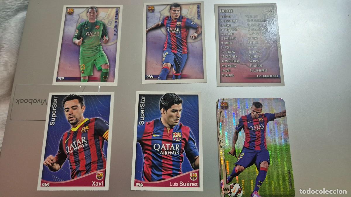 Cromos de F&uacute;tbol: LOTE MUNDICROMO 2014 2015 EQUIPO BARCELONA 6 CARDS SIN REPETIR