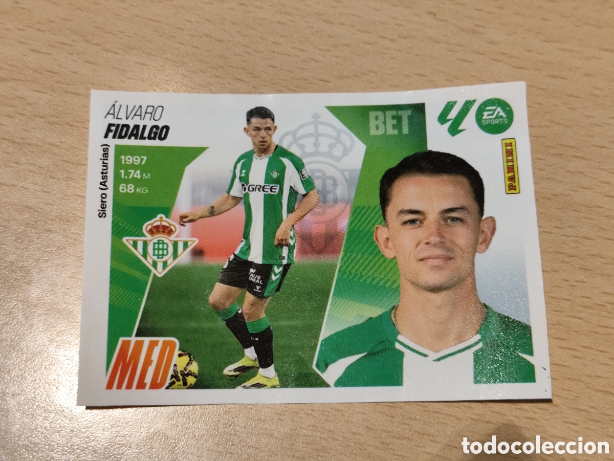 Cromos de F&uacute;tbol: Cromos 8 &Aacute;lvaro Fidalgo Betis Fichaje Liga Este Ediciones Este 25 26 nuevo sin pegar