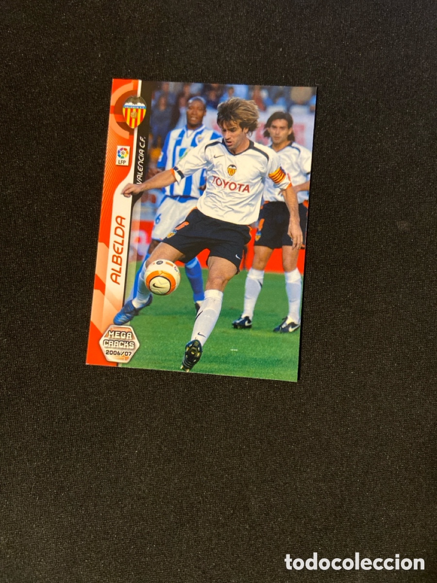 Cromos de F&uacute;tbol: ALBELDA 314 (VALENCIA) PANINI MEGACRACKS 2006-2007 06 07 CROMO CARTA M-3