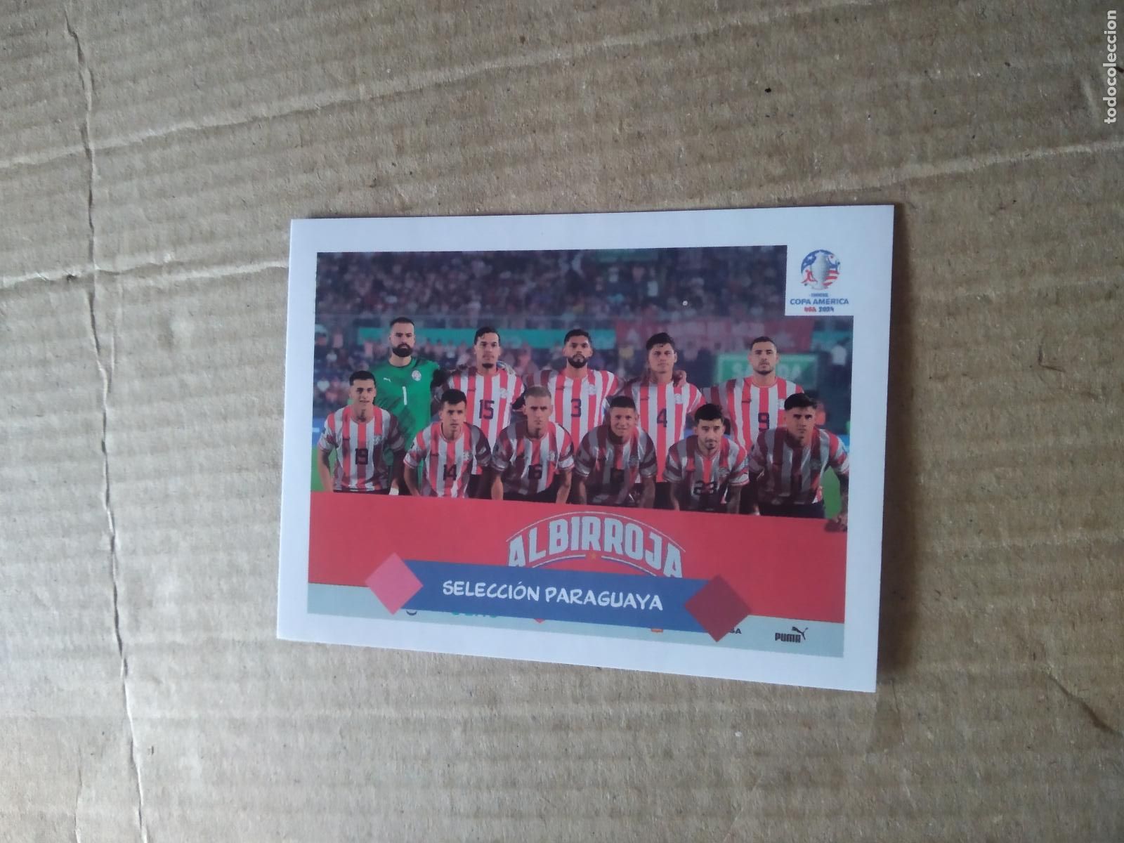 Cromos de F&uacute;tbol: 208 EQUIPO PLANTILLA PARAGUAY CROMO FUTBOL COPA AMERICA 2024 EDITORIAL MAJESTAD