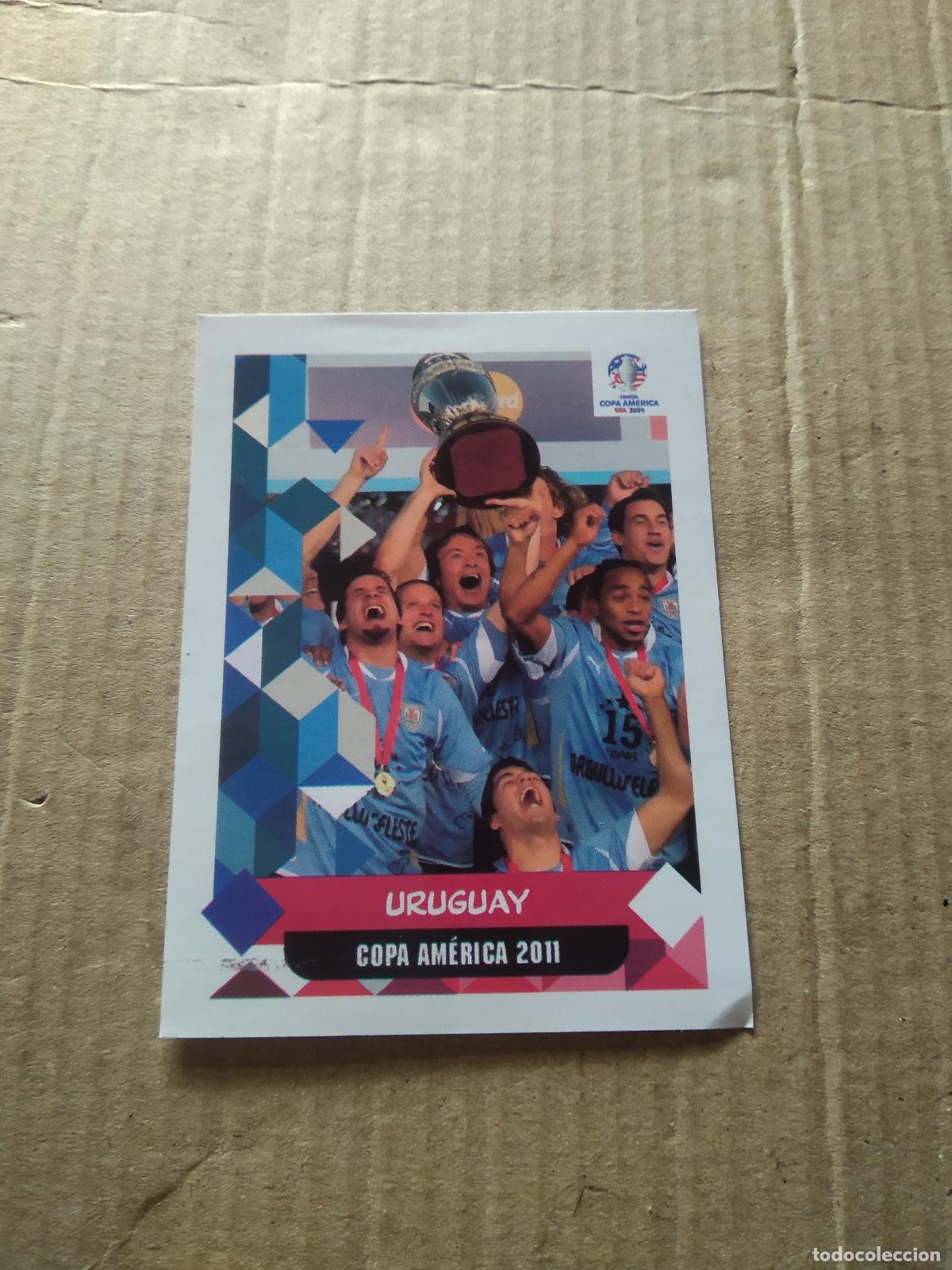 Cromos de F&uacute;tbol: 266 URUGUAY COPA AMERICA 2011 CROMO FUTBOL COPA AMERICA 2024 EDITORIAL MAJESTAD